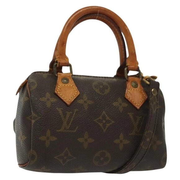 LOUIS VUITTON Monogram Mini Speedy Hand Bag M41534 LV Auth 129715 - Picture 1 of 16